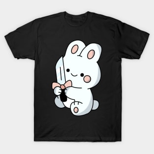 Funny bunny, with knife! T-Shirt